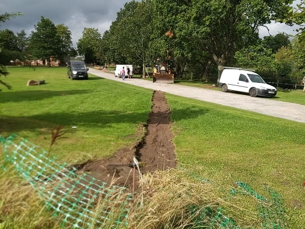 Excavations on the Green, September 2021